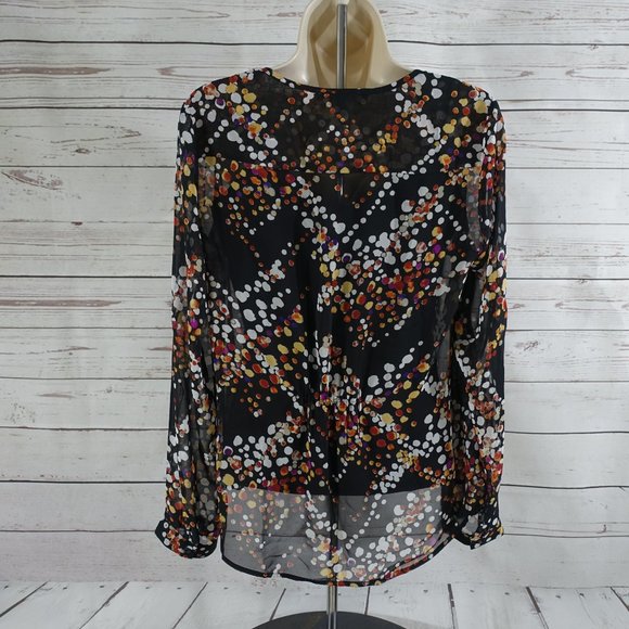 Daniel Rainn Roll Tab Sleeve Blouse Petite - Picture 5 of 11